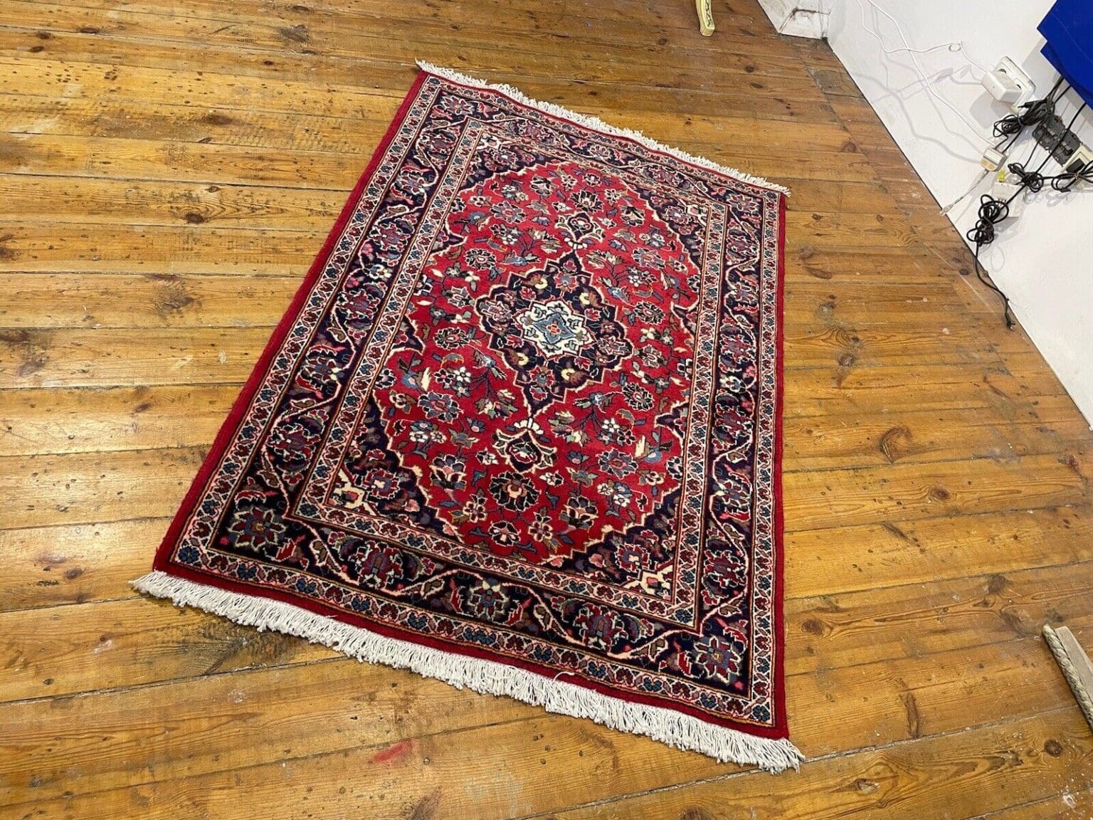 perserteppich-150x100-cm-antik-goltogh-bigar-mit-schonem-medallion-1-5 Perserteppich Keschan 150x100 cm Wolle handgeknüpft