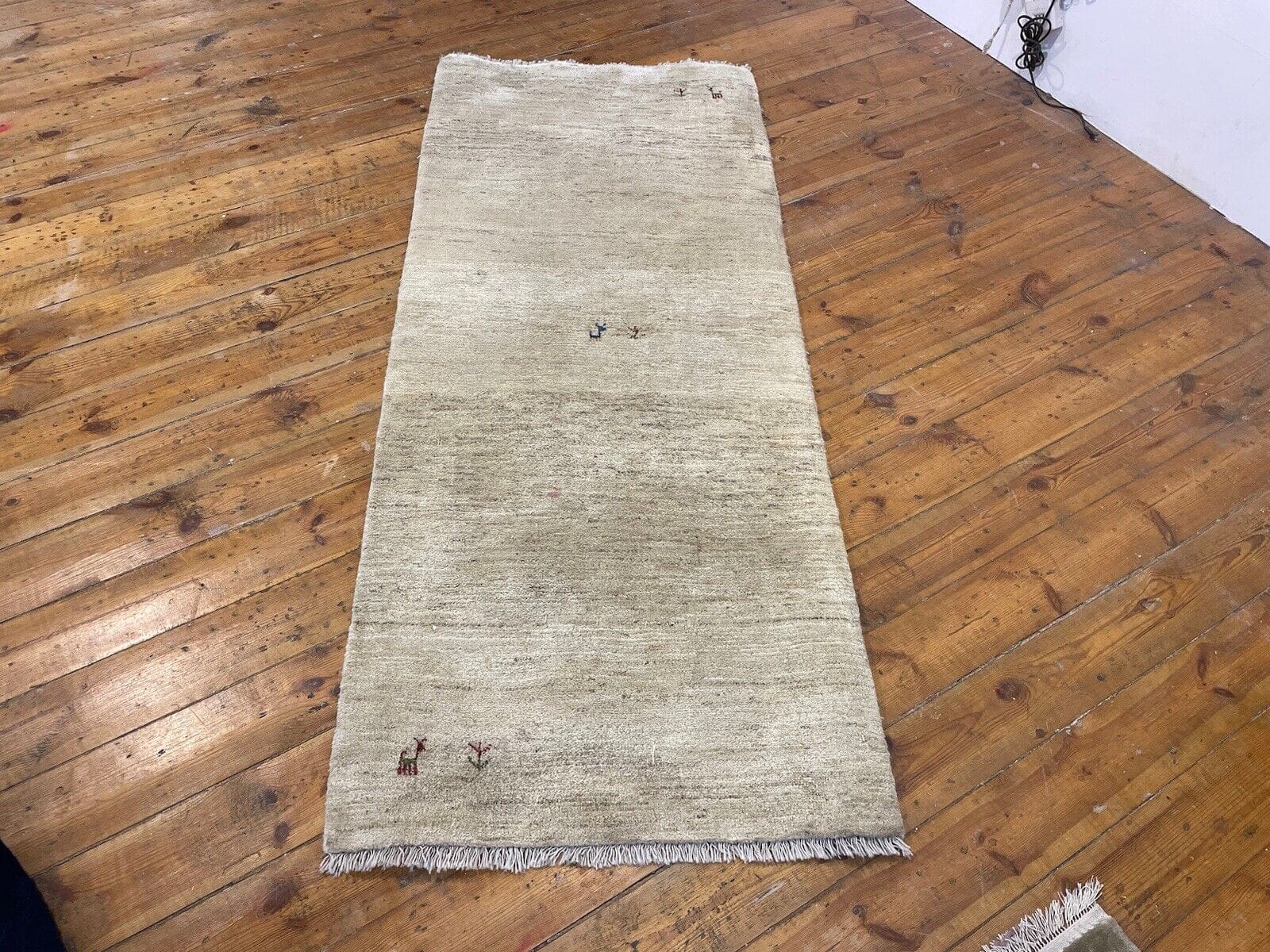 beige-gabeh-perserteppich-190x80-cm-hochwertige-handgeknupfte-qualitat-4 Perserteppich Gabeh 190x80 cm Schurwolle handgeknüpft