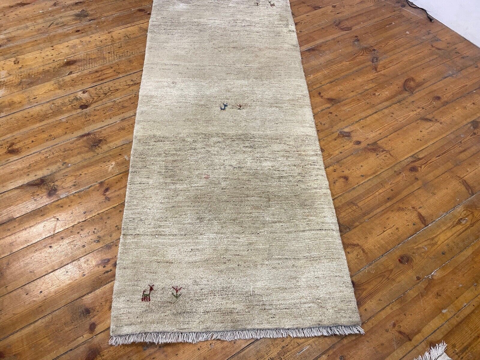 beige-gabeh-perserteppich-190x80-cm-hochwertige-handgeknupfte-qualitat-5 Perserteppich Gabeh 190x80 cm Schurwolle handgeknüpft