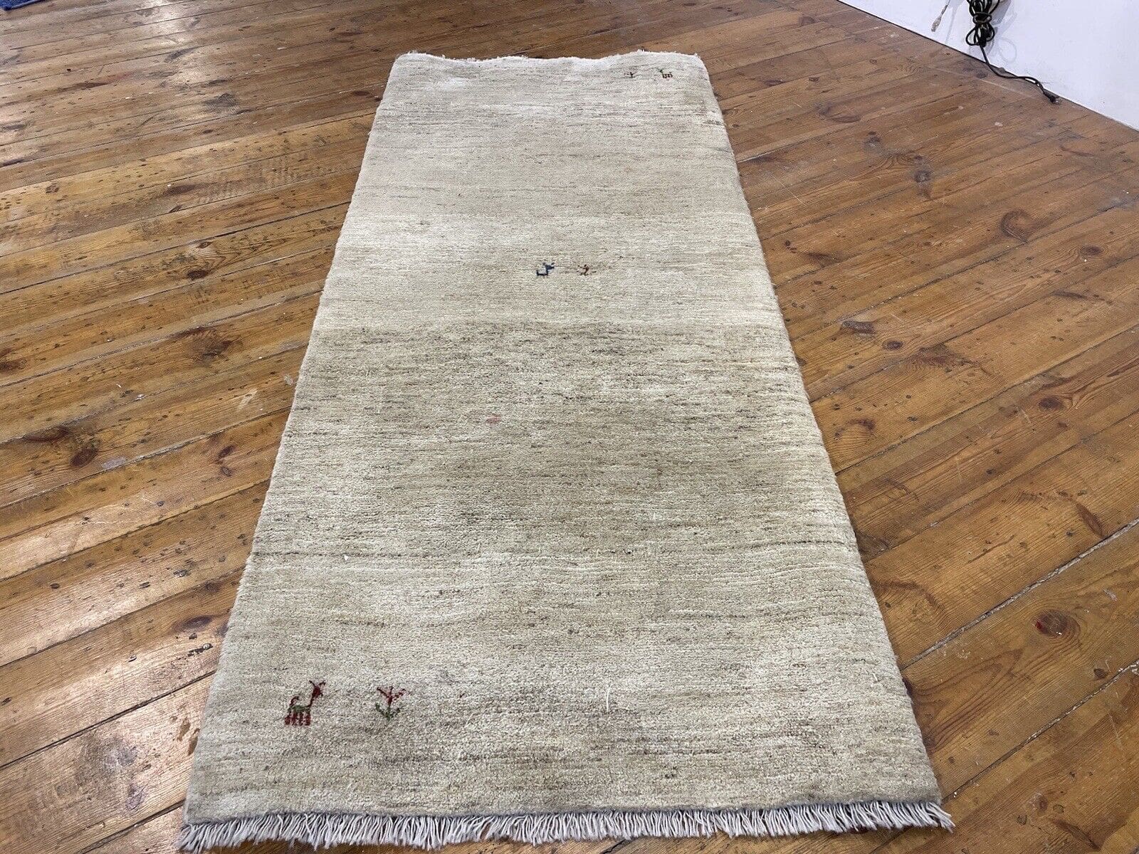 beige-gabeh-perserteppich-190x80-cm-hochwertige-handgeknupfte-qualitat-7 Perserteppich Gabeh 190x80 cm Schurwolle handgeknüpft