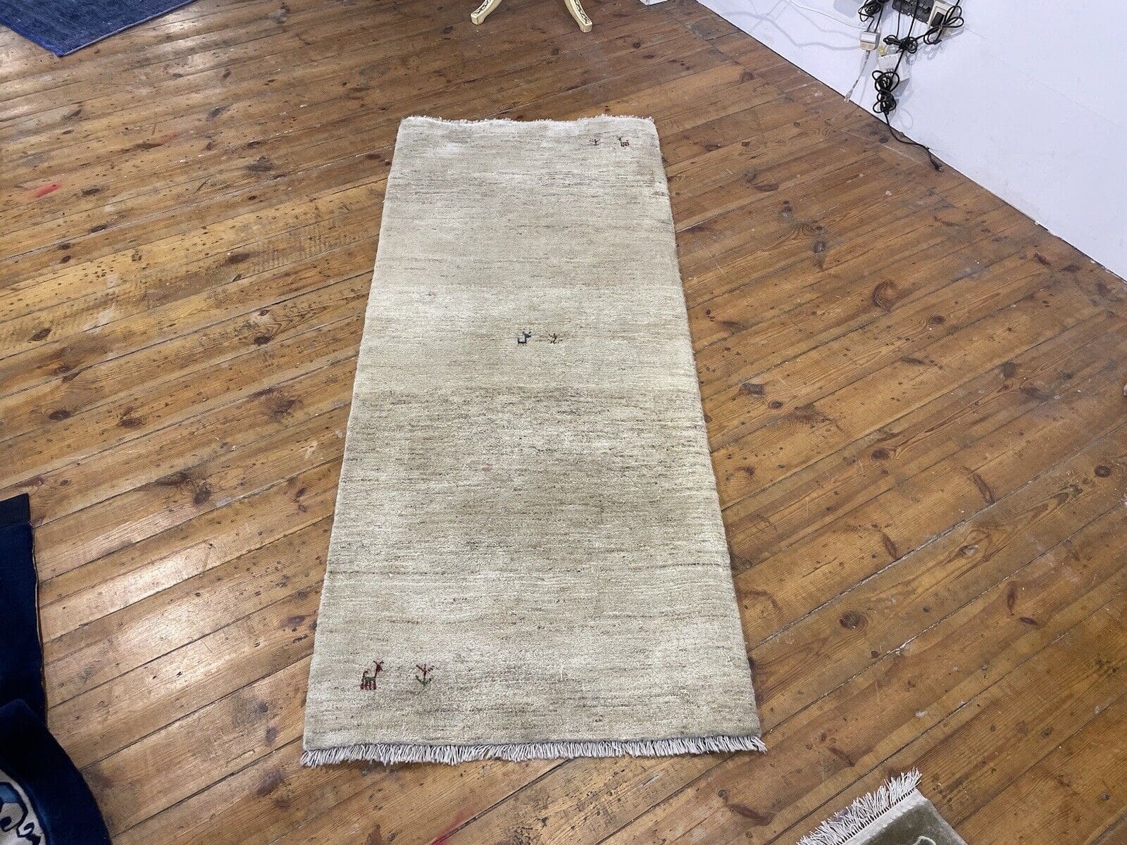 beige-gabeh-perserteppich-190x80-cm-hochwertige-handgeknupfte-qualitat-8 Perserteppich Gabeh 190x80 cm Schurwolle handgeknüpft