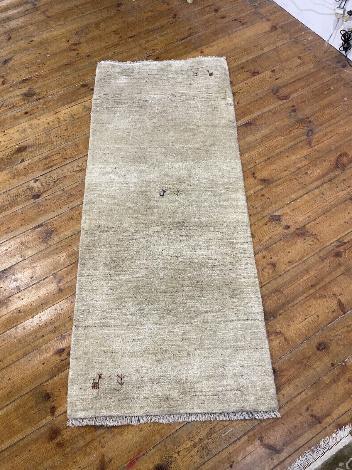 beige-gabeh-perserteppich-190x80-cm-hochwertige-handgeknupfte-qualitat-9 Perserteppich Gabeh 190x80 cm Schurwolle handgeknüpft