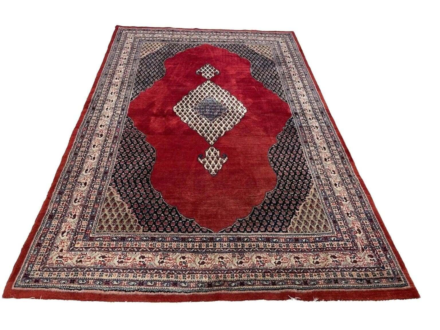 Perserteppich Sarough 295 x 190 cm Wolle handgeknüpft