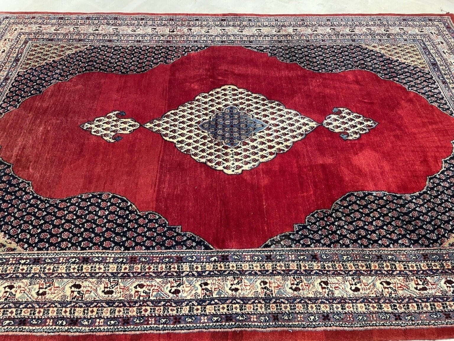 Perserteppich Sarough 295 x 190 cm Wolle handgeknüpft