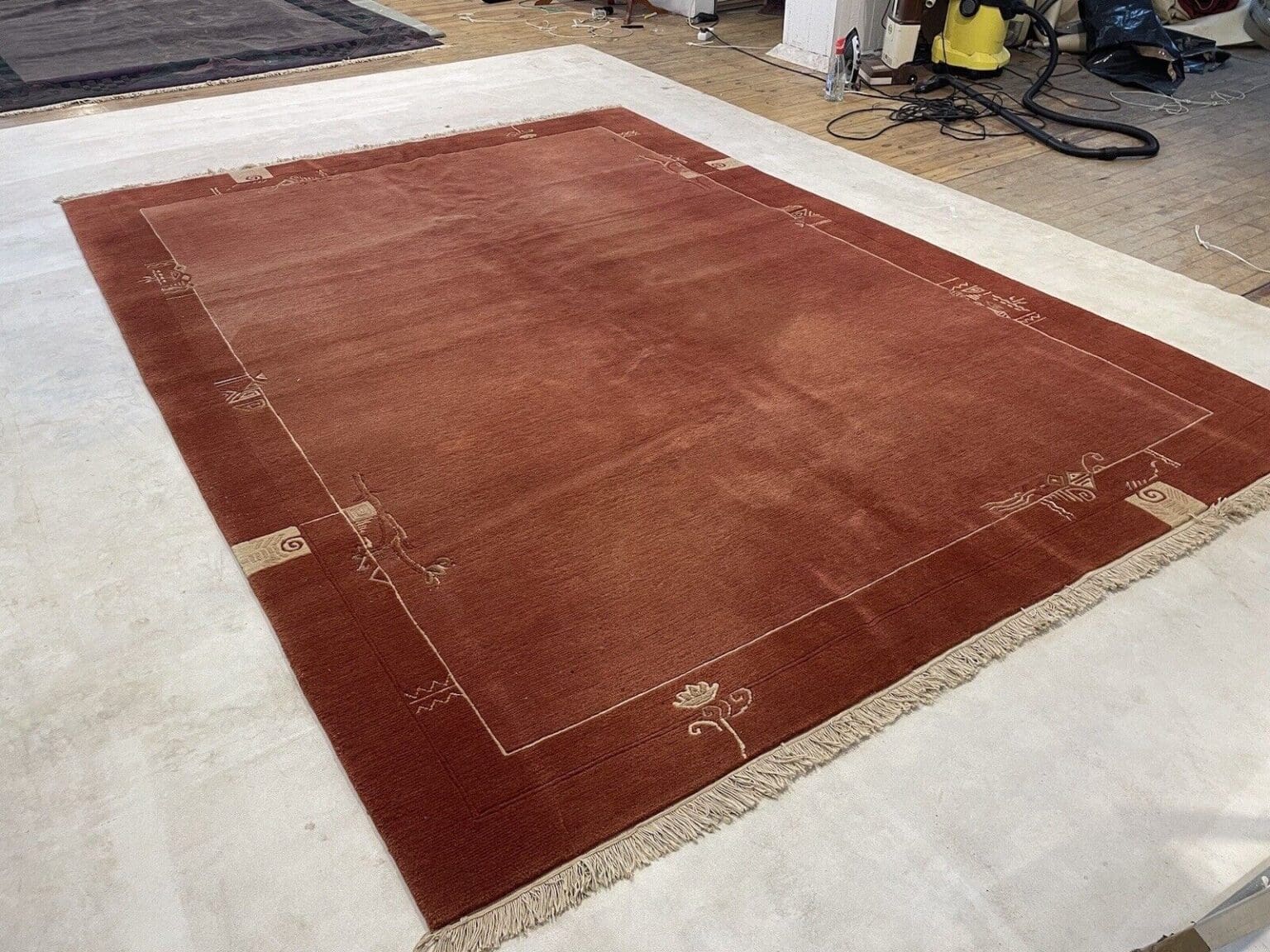 Orientteppich Nepal 350x250 cm Wolle handgeknüpft
