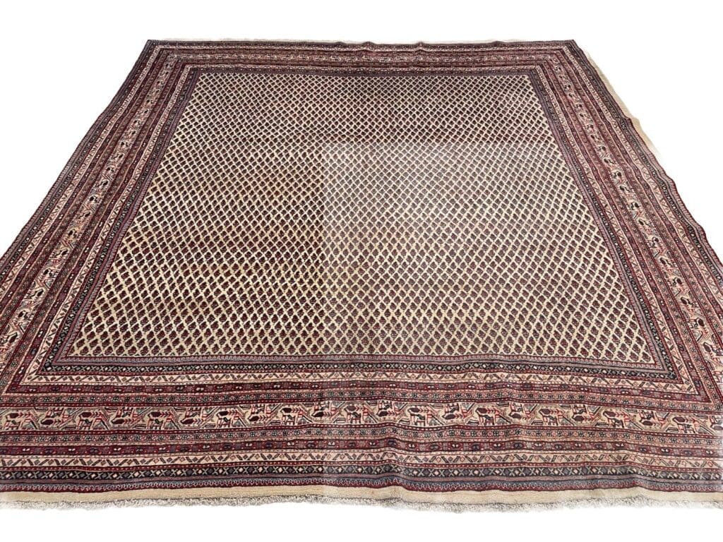 Perserteppich Sarough 300 x 300 cm Schurwolle handgeknüpft