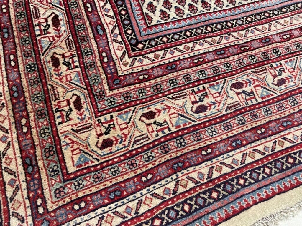 Perserteppich Sarough 300 x 300 cm Schurwolle handgeknüpft