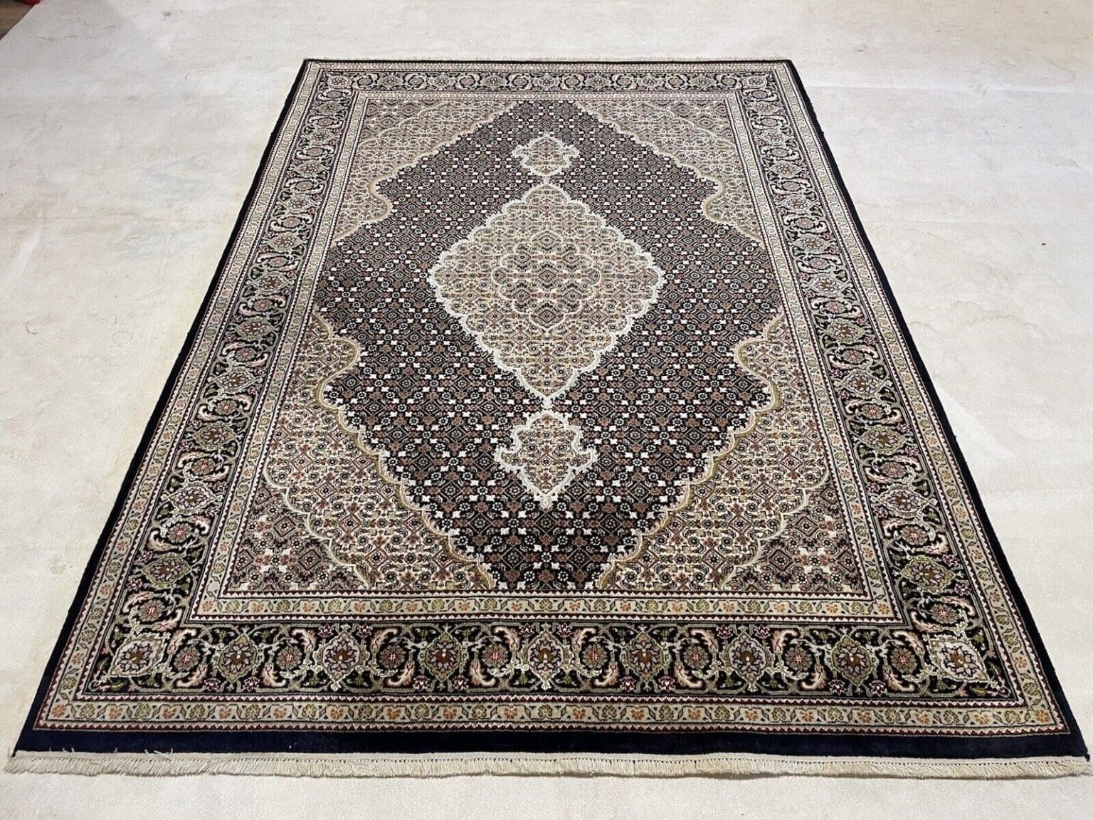 Perserteppich Moud 215x155 cm Wolle handgeknüpft
