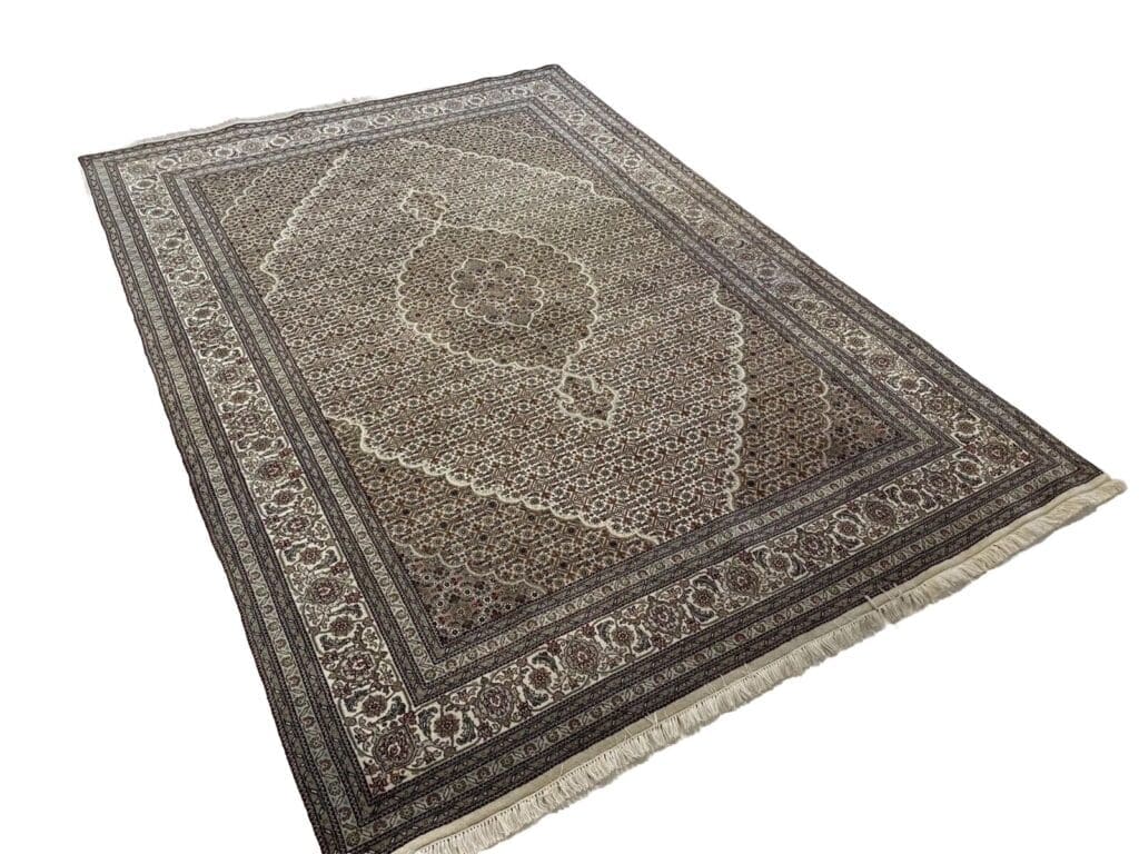 Perserteppich Moud 250x175 cm Wolle Seide handgeknüpft