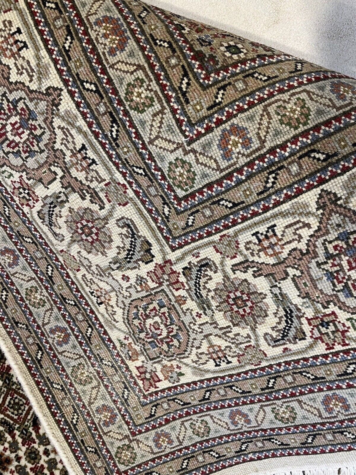 Perserteppich Moud 250x175 cm Wolle Seide handgeknüpft