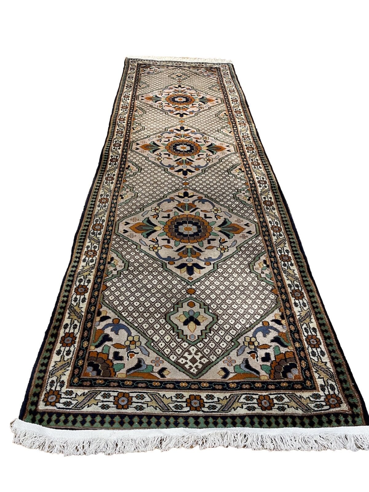 Orientteppich Anatolien 305 x 92 cm Wolle handgeknupft