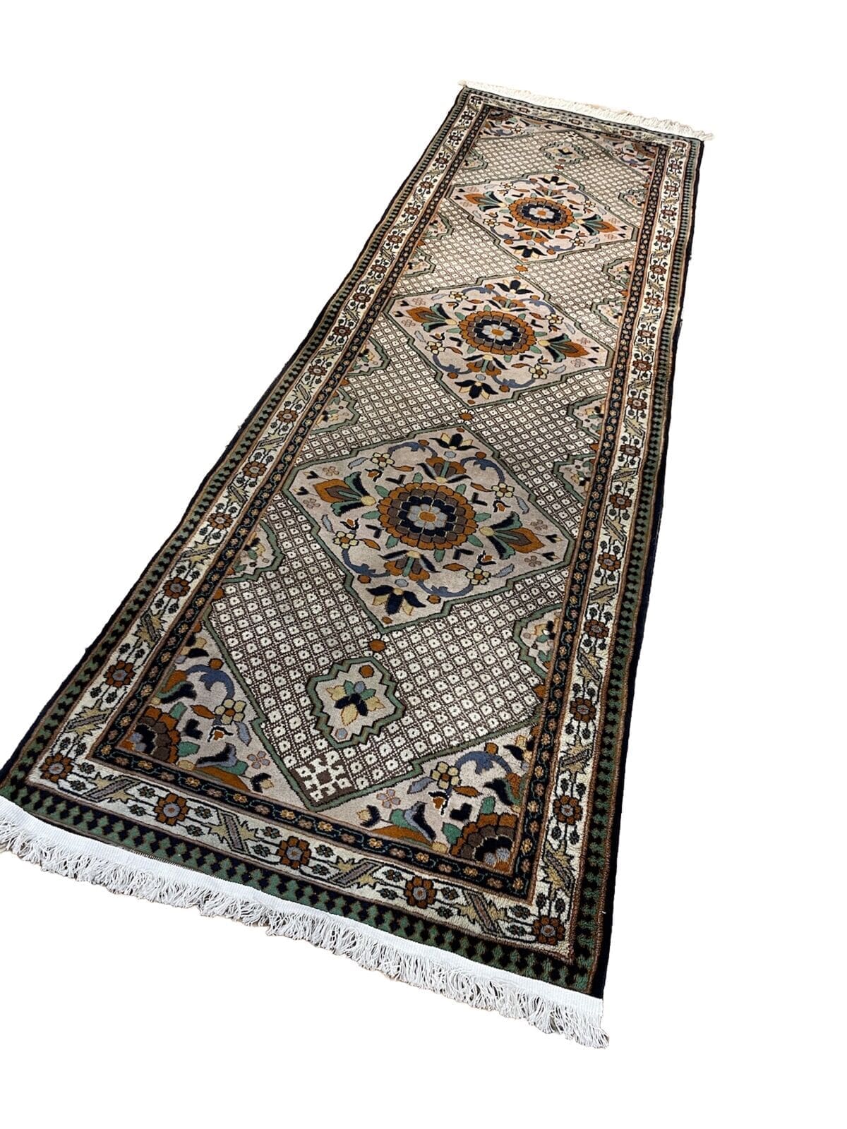 Orientteppich Anatolien 305 x 92 cm Wolle handgeknupft