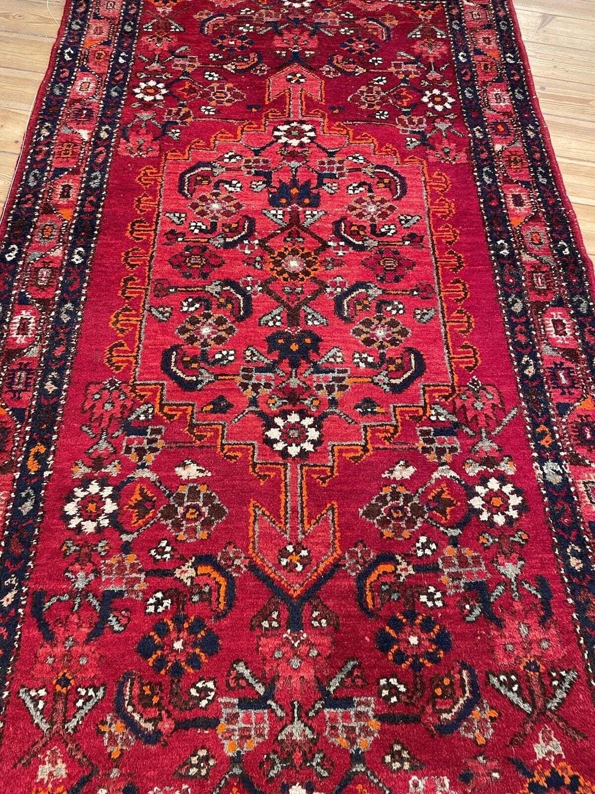 Perserteppich Hamadan 210 x 110 cm Wolle handgeknüpft