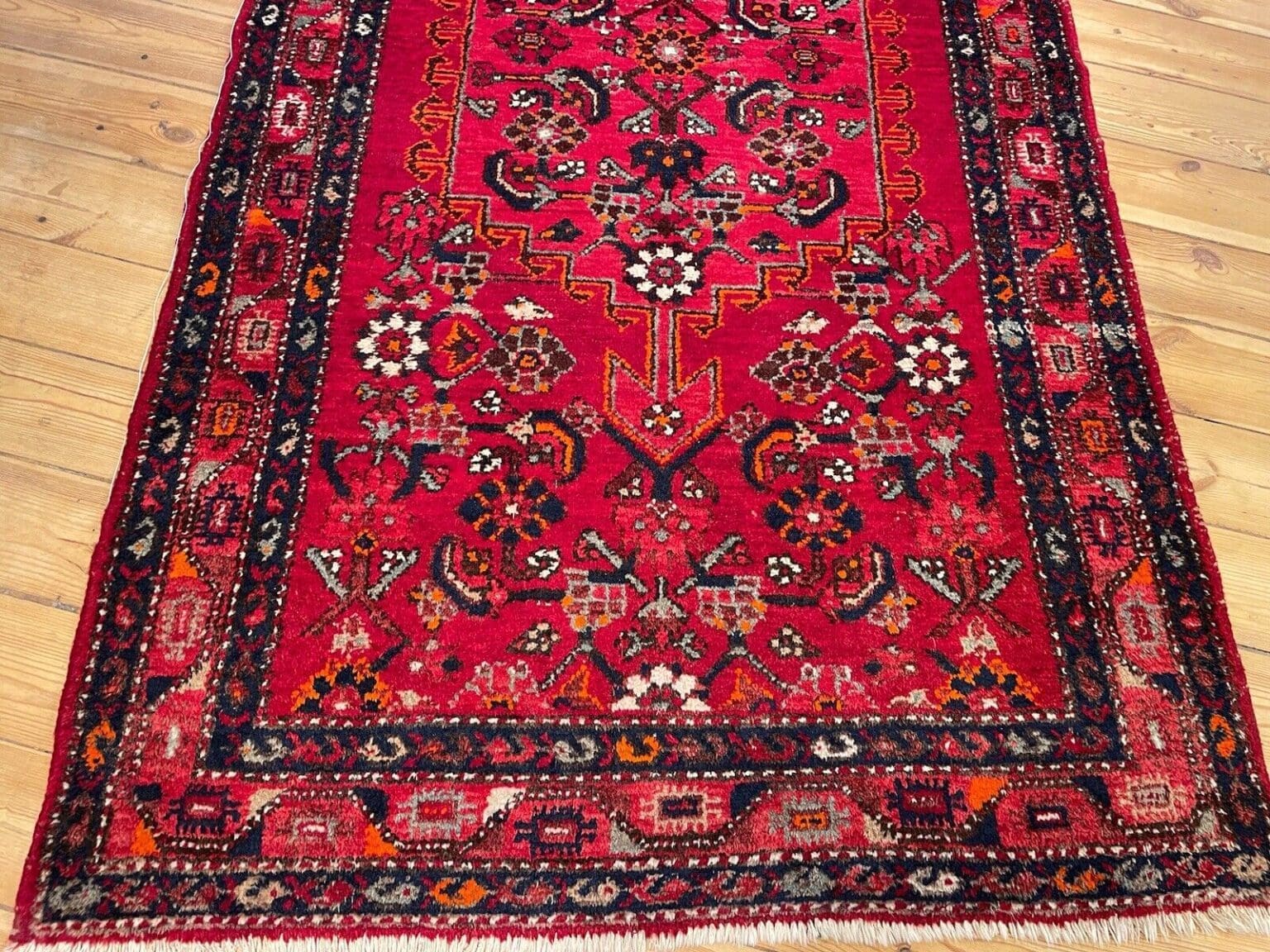 Perserteppich Hamadan 210 x 110 cm Wolle handgeknüpft