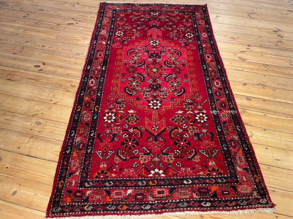 Perserteppich Hamadan 210 x 110 cm Wolle handgeknüpft
