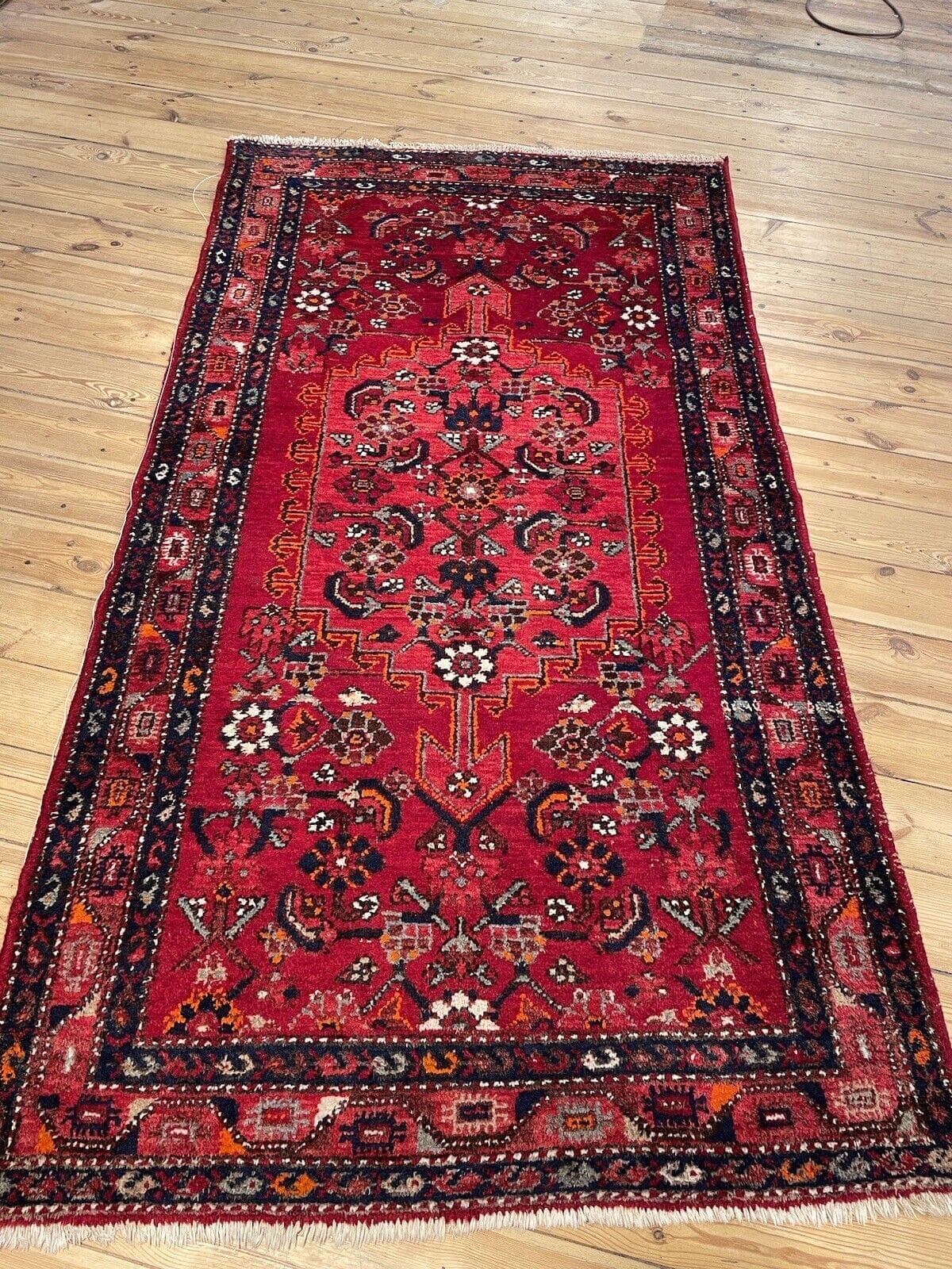 Perserteppich Hamadan 210 x 110 cm Wolle handgeknüpft