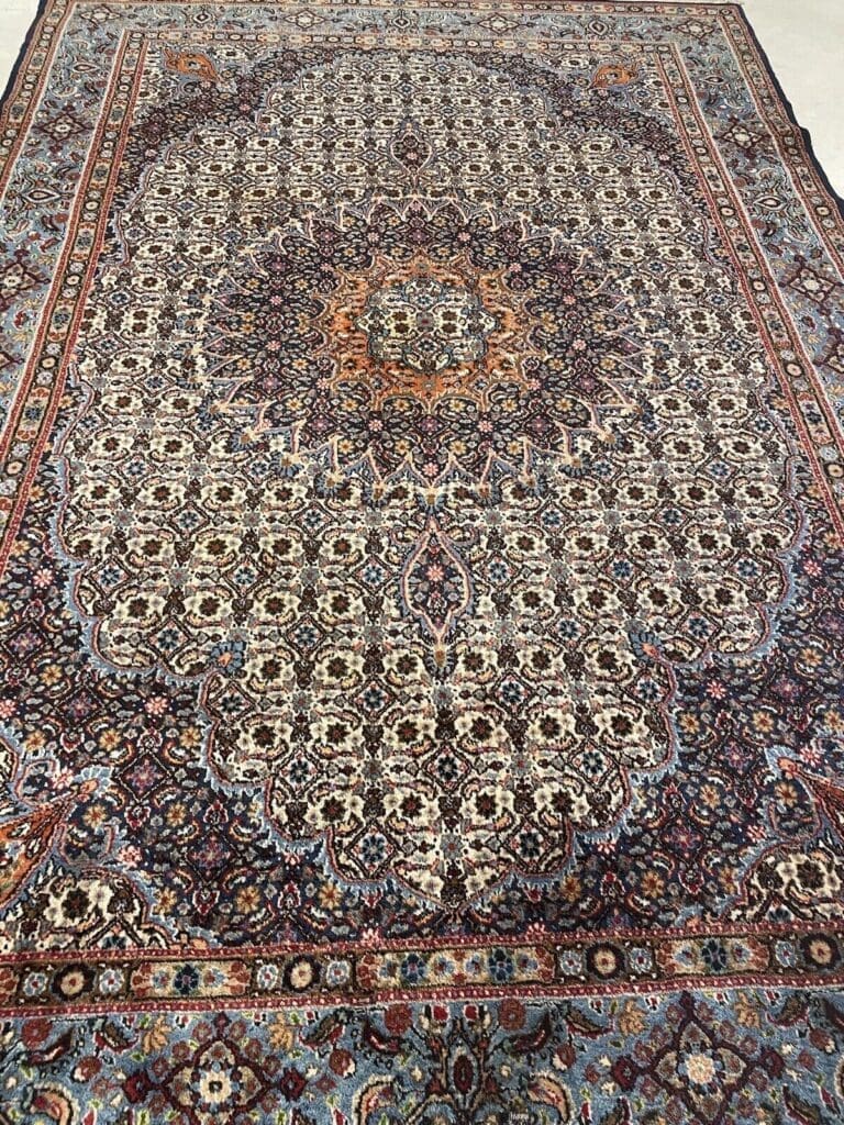 klassischer-moud-perserteppich-300x200-cm-mit-seide-florales-design-1-4 Perserteppich Moud 300 x 200 cm Wolle handgeknüpft