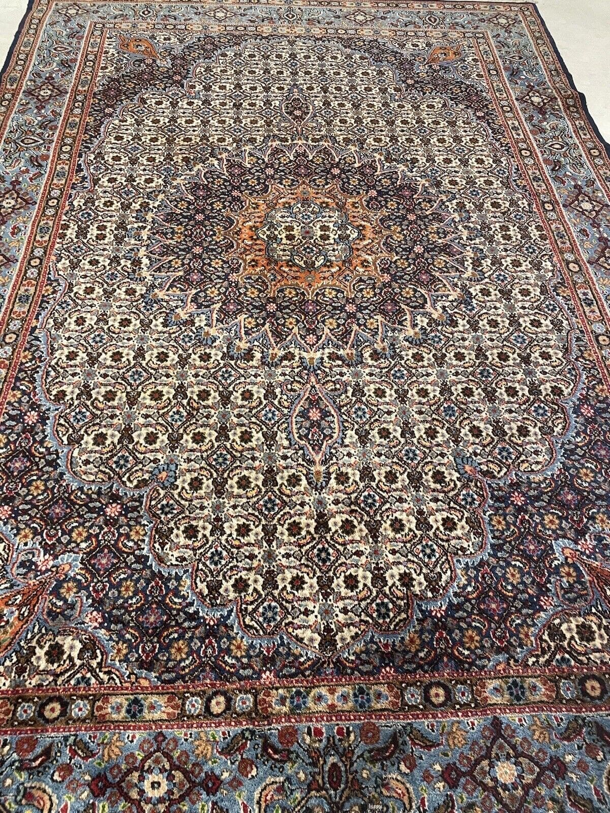 klassischer-moud-perserteppich-300x200-cm-mit-seide-florales-design-1-4 Perserteppich Moud 300 x 200 cm Wolle handgeknüpft