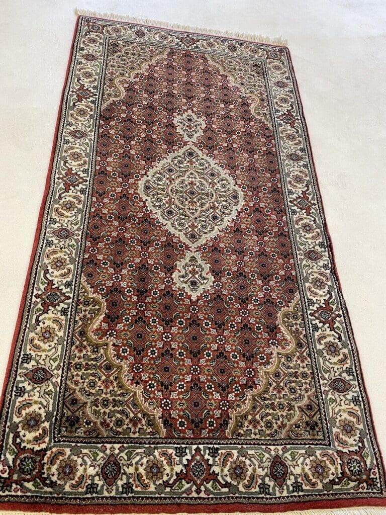 Orientteppich Tabriz 140x70 cm Kaschmir handgeknüpft