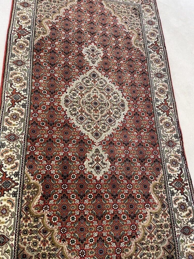 Orientteppich Tabriz 140x70 cm Kaschmir handgeknüpft