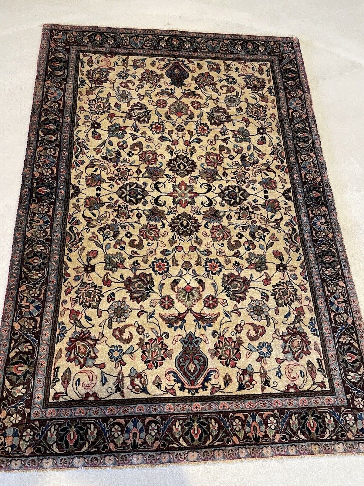 Perserteppich Sarough 164 x 100 cm Wolle handgeknüpft