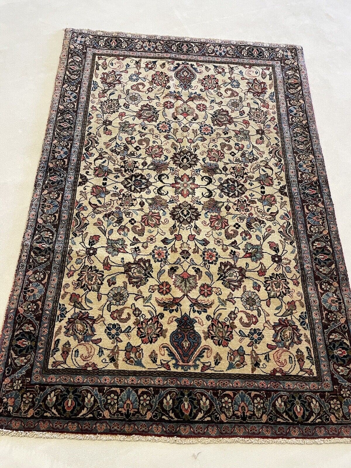 Perserteppich Sarough 164 x 100 cm Wolle handgeknüpft