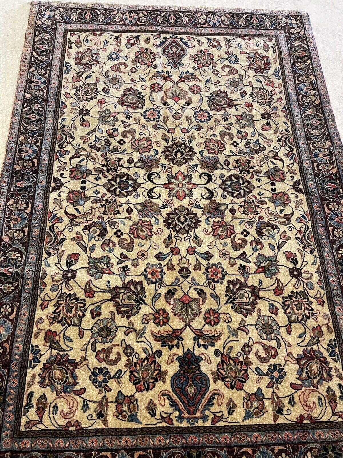 Perserteppich Sarough 164 x 100 cm Wolle handgeknüpft