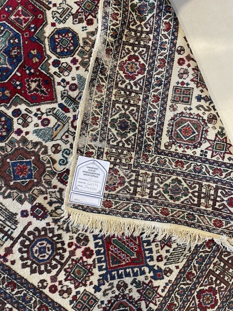 Perserteppich Afschar 230 x 135 cm Wolle handgeknüpft