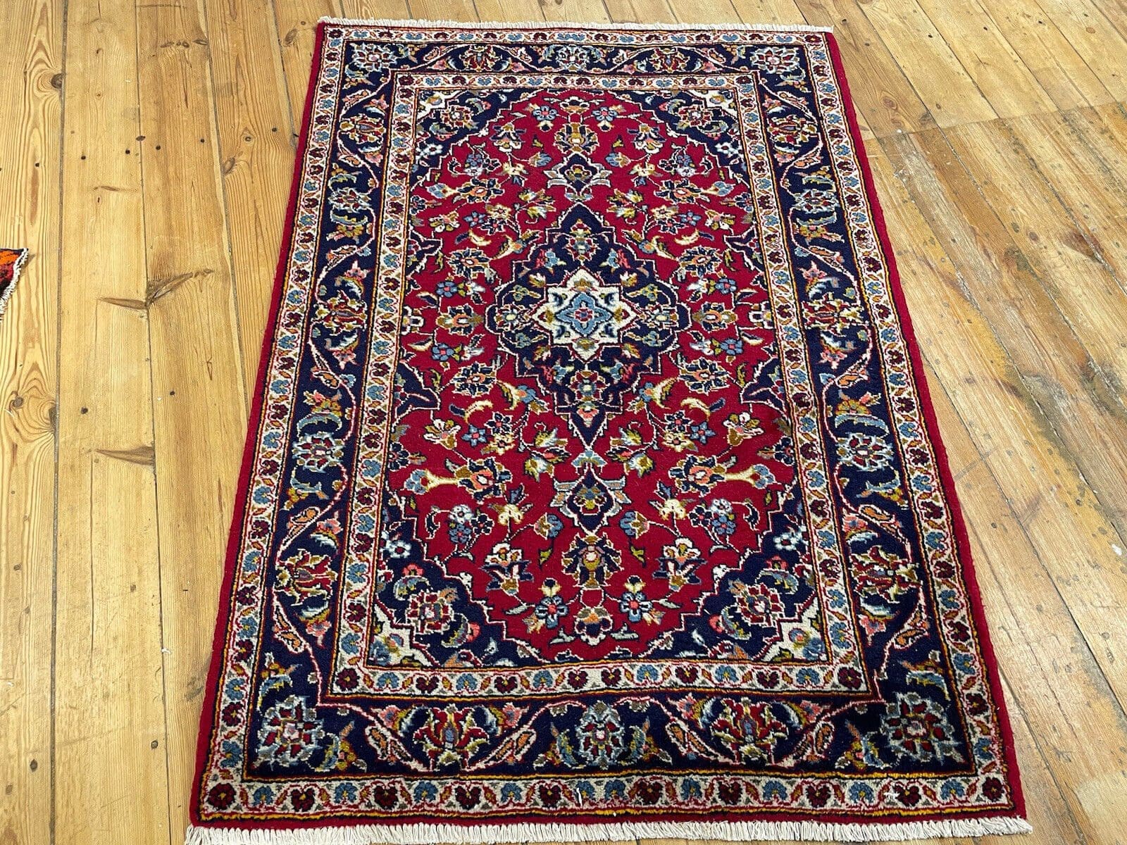 Perserteppich Keschan 150x100 cm Schurwolle handgeknüpft