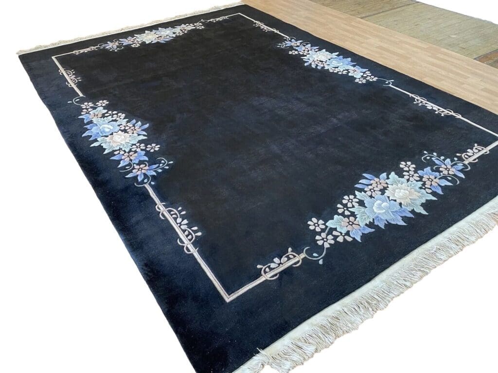 klassischer-peking-china-teppich-350x250-cm-hochflor-ca-2cm-schwarzes-3 Orientteppich Peking 350 x 250 cm Wolle handgeknüpft