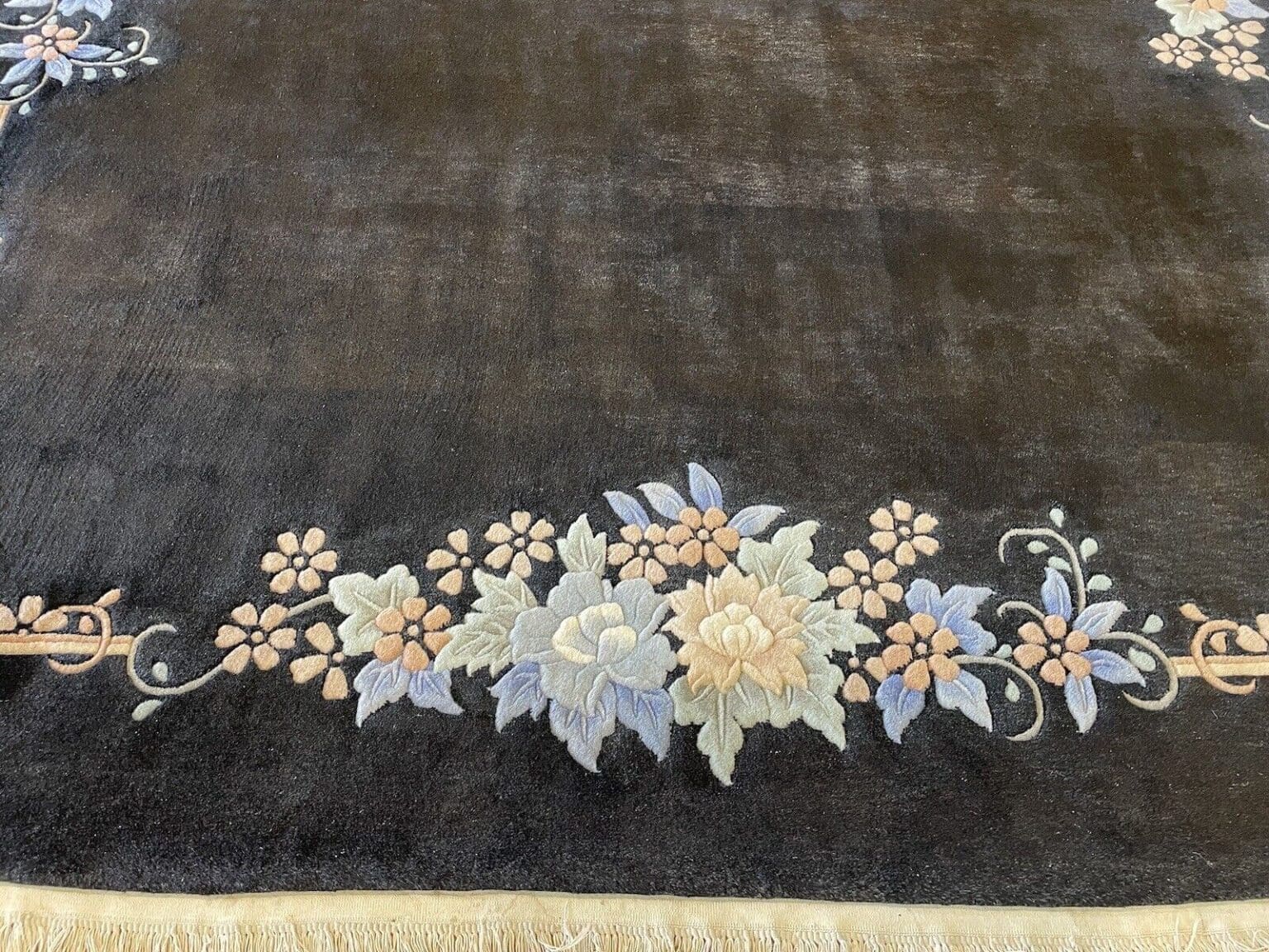 klassischer-peking-china-teppich-350x250-cm-hochflor-ca-2cm-schwarzes-5 Orientteppich Peking 350 x 250 cm Wolle handgeknüpft