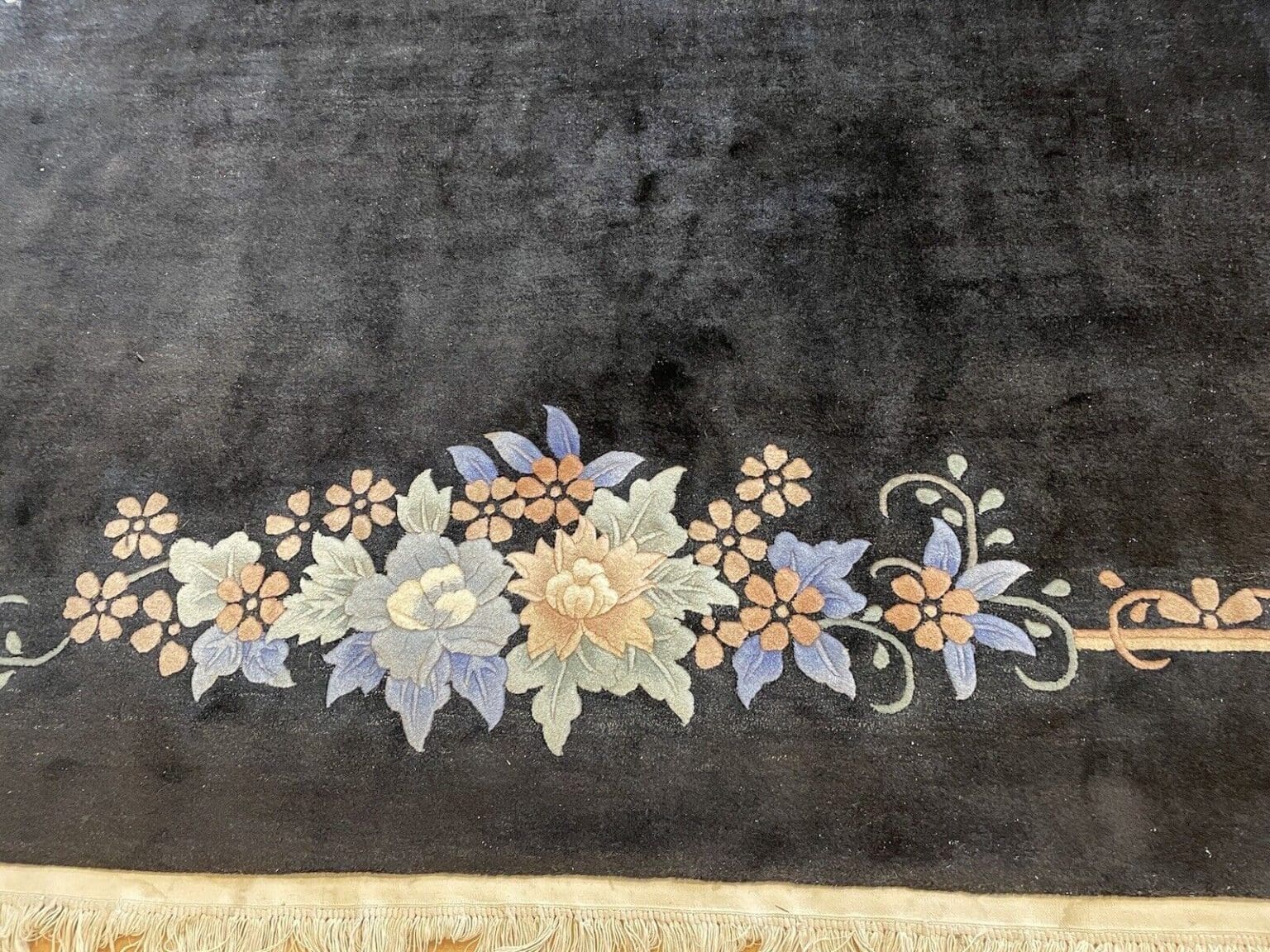 klassischer-peking-china-teppich-350x250-cm-hochflor-ca-2cm-schwarzes-6 Orientteppich Peking 350 x 250 cm Wolle handgeknüpft