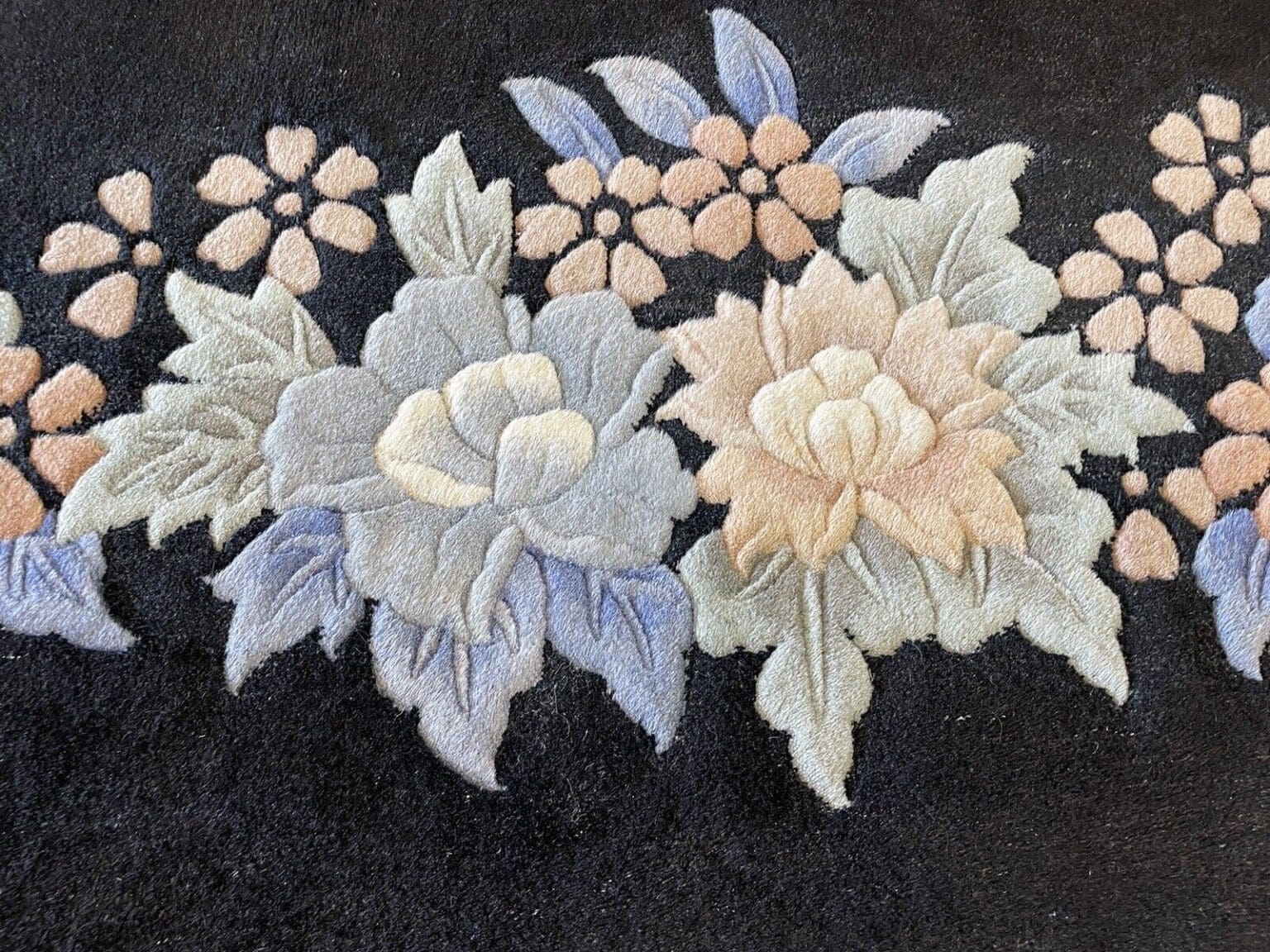 klassischer-peking-china-teppich-350x250-cm-hochflor-ca-2cm-schwarzes-7 Orientteppich Peking 350 x 250 cm Wolle handgeknüpft