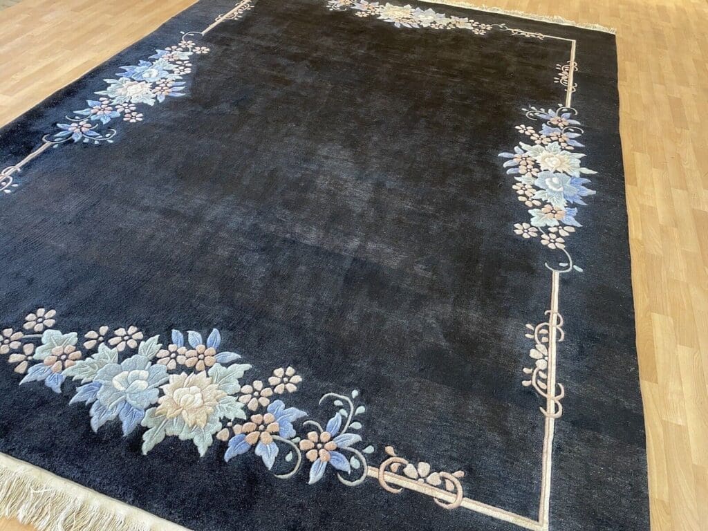 klassischer-peking-china-teppich-350x250-cm-hochflor-ca-2cm-schwarzes-9 Orientteppich Peking 350 x 250 cm Wolle handgeknüpft