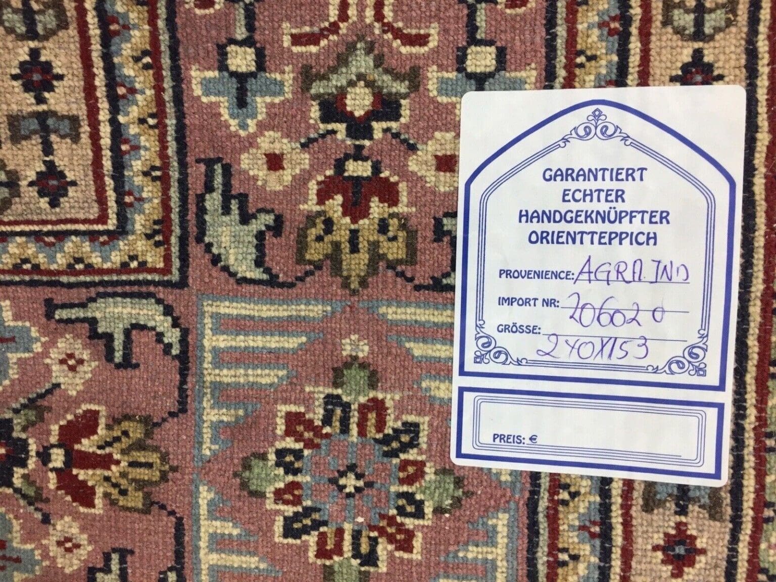 Orientteppich Bochara 249x150 cm Wolle handgeknüpft