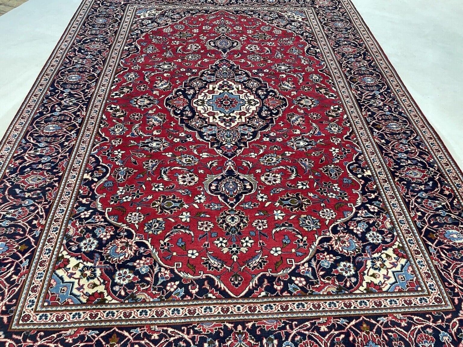 Perserteppich Kaschan 337x242 cm Wolle handgeknüpft