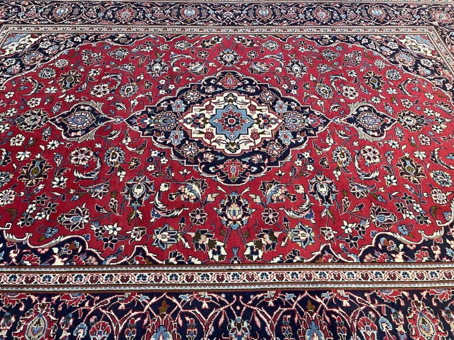 Perserteppich Kaschan 337x242 cm Wolle handgeknüpft