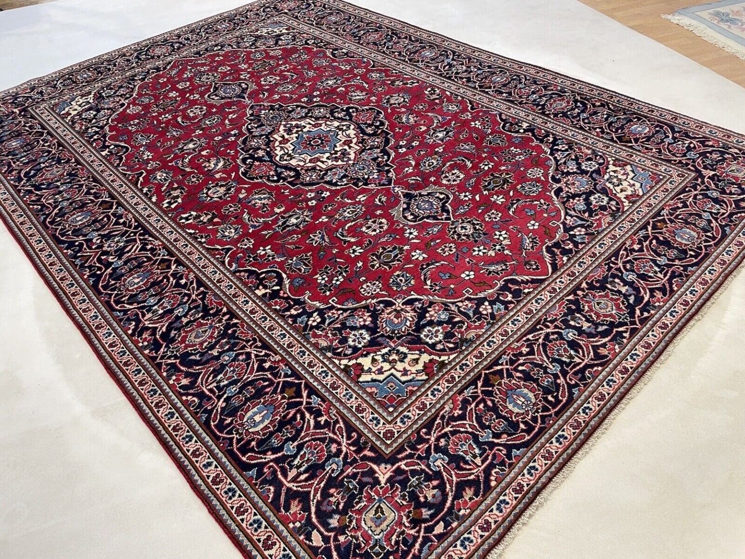 Perserteppich Kaschan 337x242 cm Wolle handgeknüpft