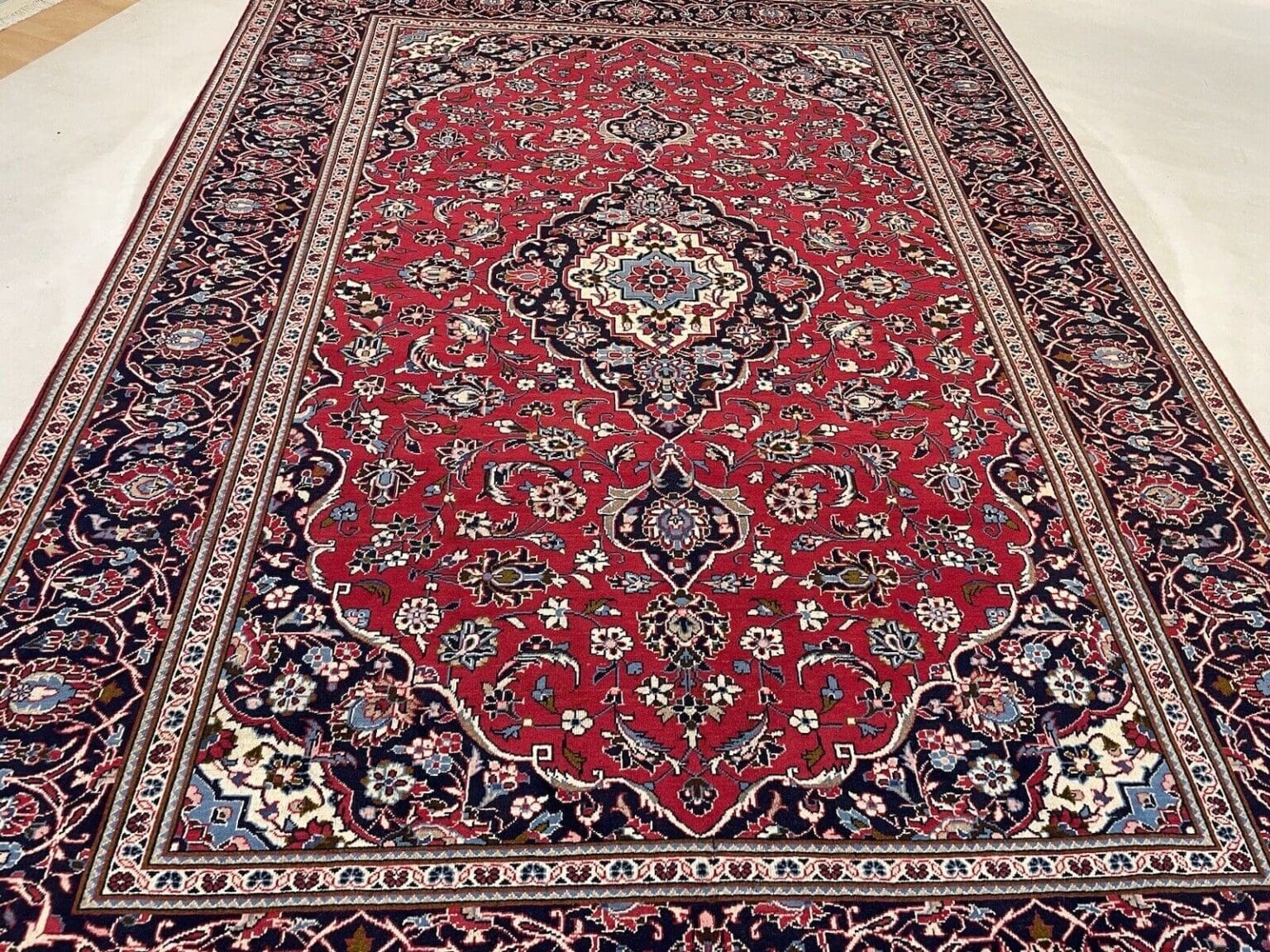 Perserteppich Kaschan 337x242 cm Wolle handgeknüpft