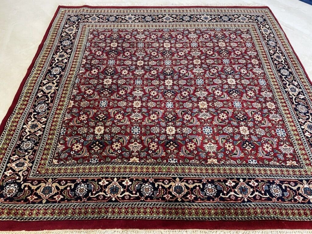 Orientteppich Kaschmir 200x200 cm Wolle handgeknüpft