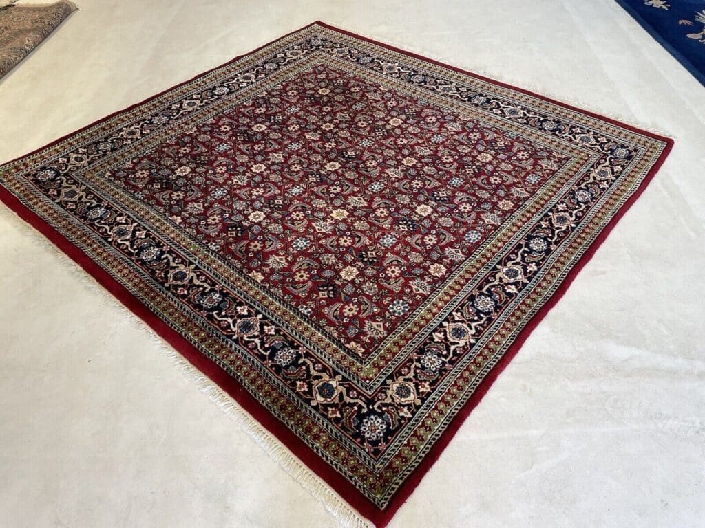 Orientteppich Kaschmir 200x200 cm Wolle handgeknüpft