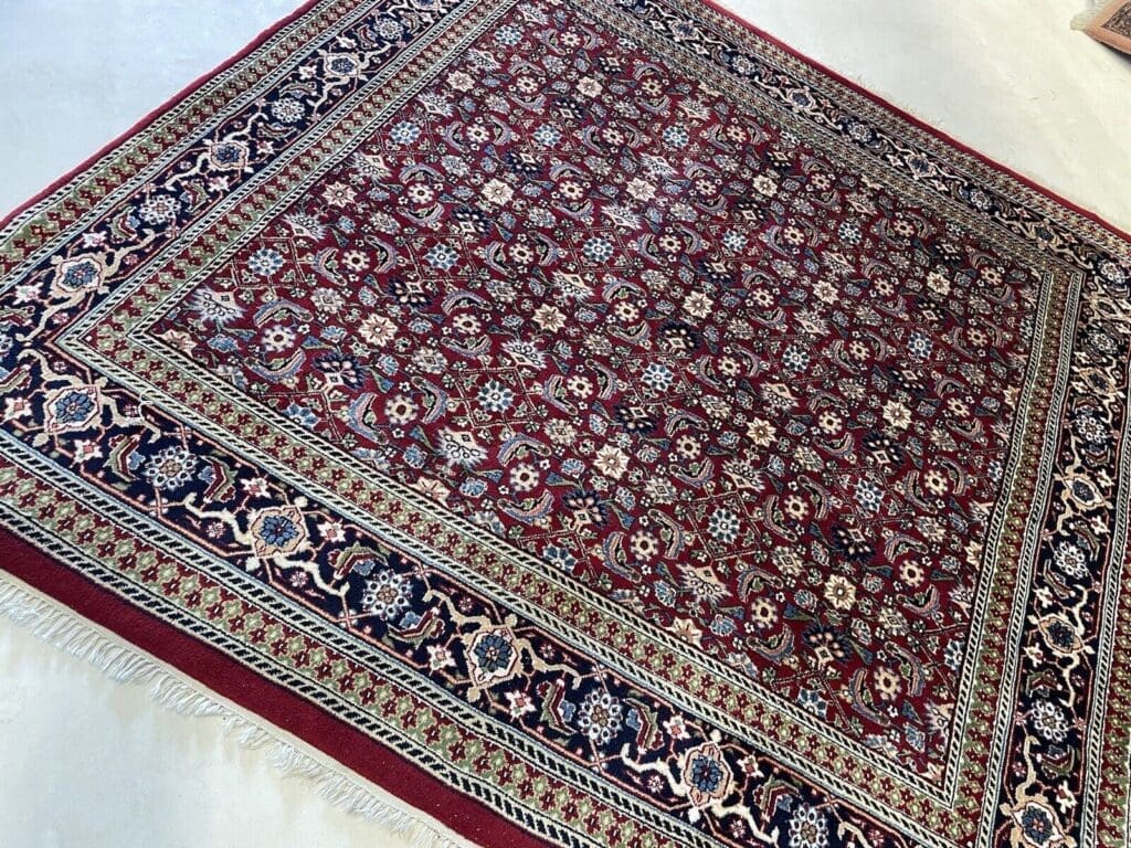 Orientteppich Kaschmir 200x200 cm Wolle handgeknüpft