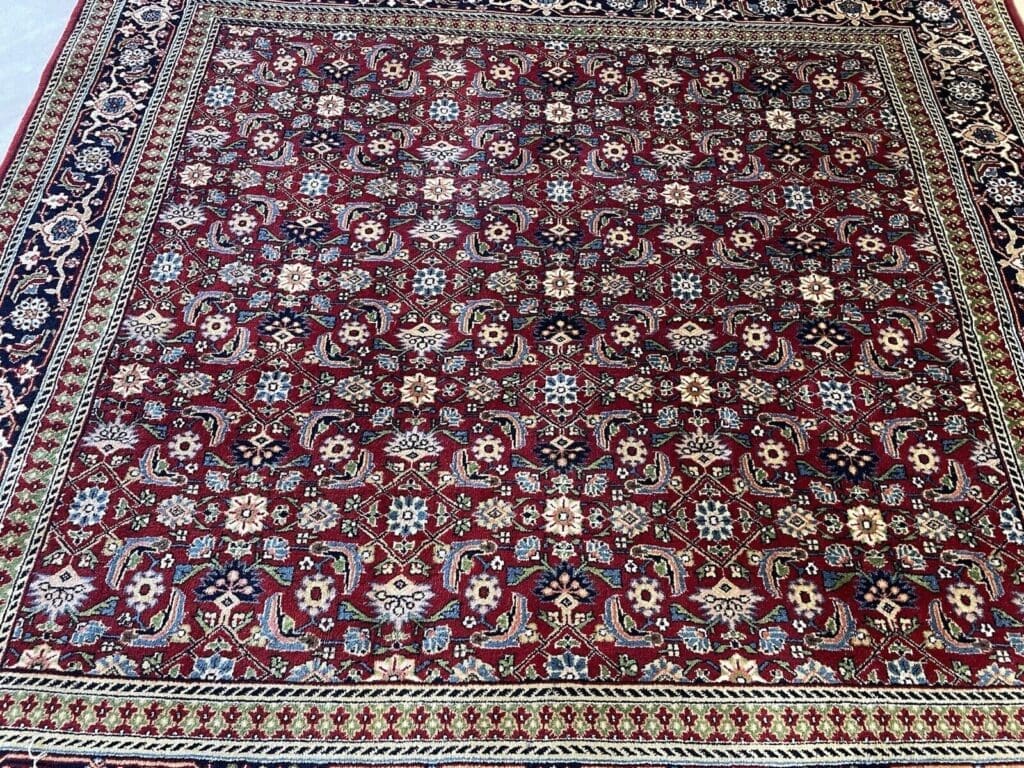 Orientteppich Kaschmir 200x200 cm Wolle handgeknüpft