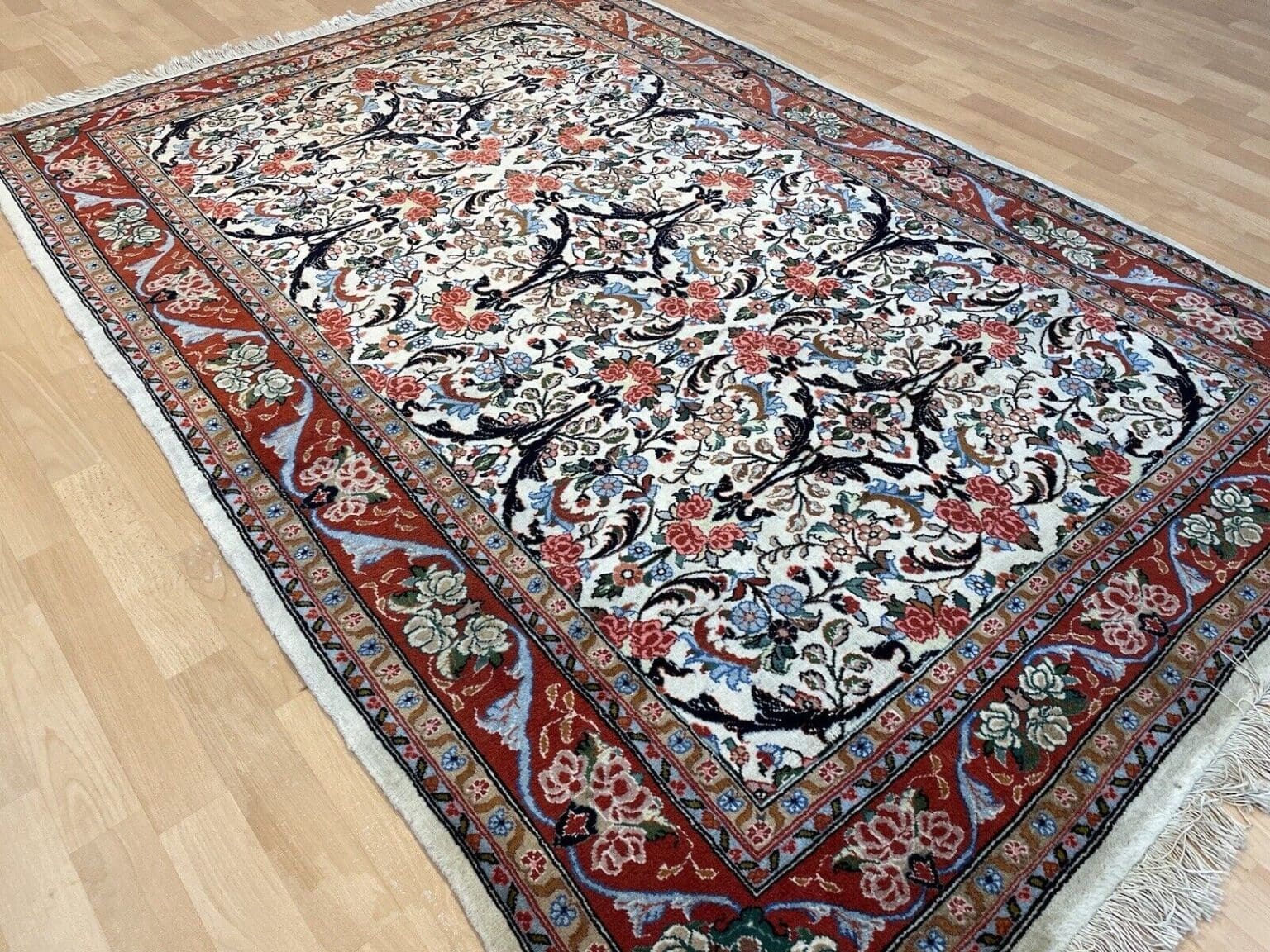 Perserteppich Tabriz 203 x 140 cm Wolle handgeknüpft