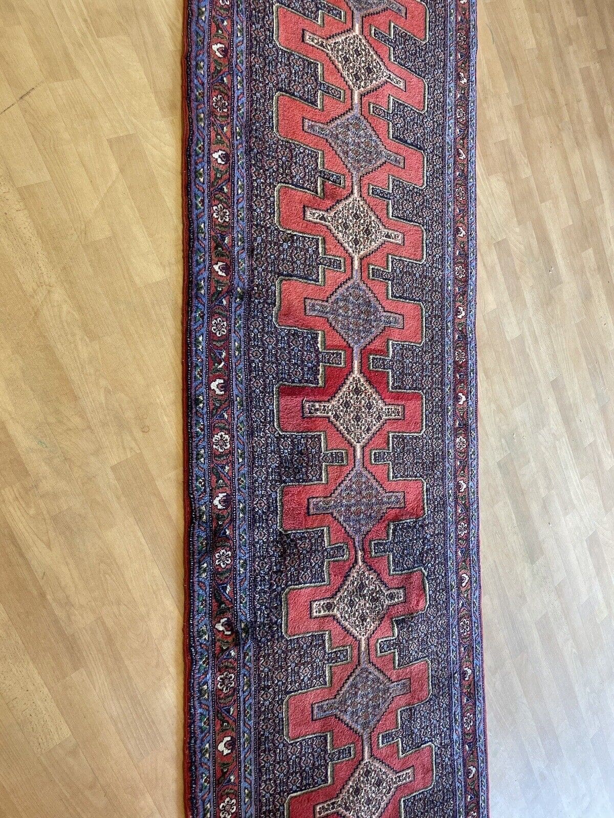 Perserteppich Senne 300x80 cm Wolle handgeknüpft