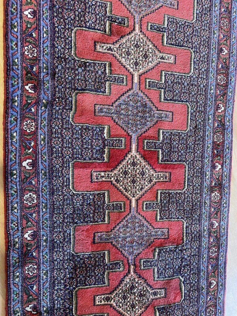 Perserteppich Senne 300x80 cm Wolle handgeknüpft