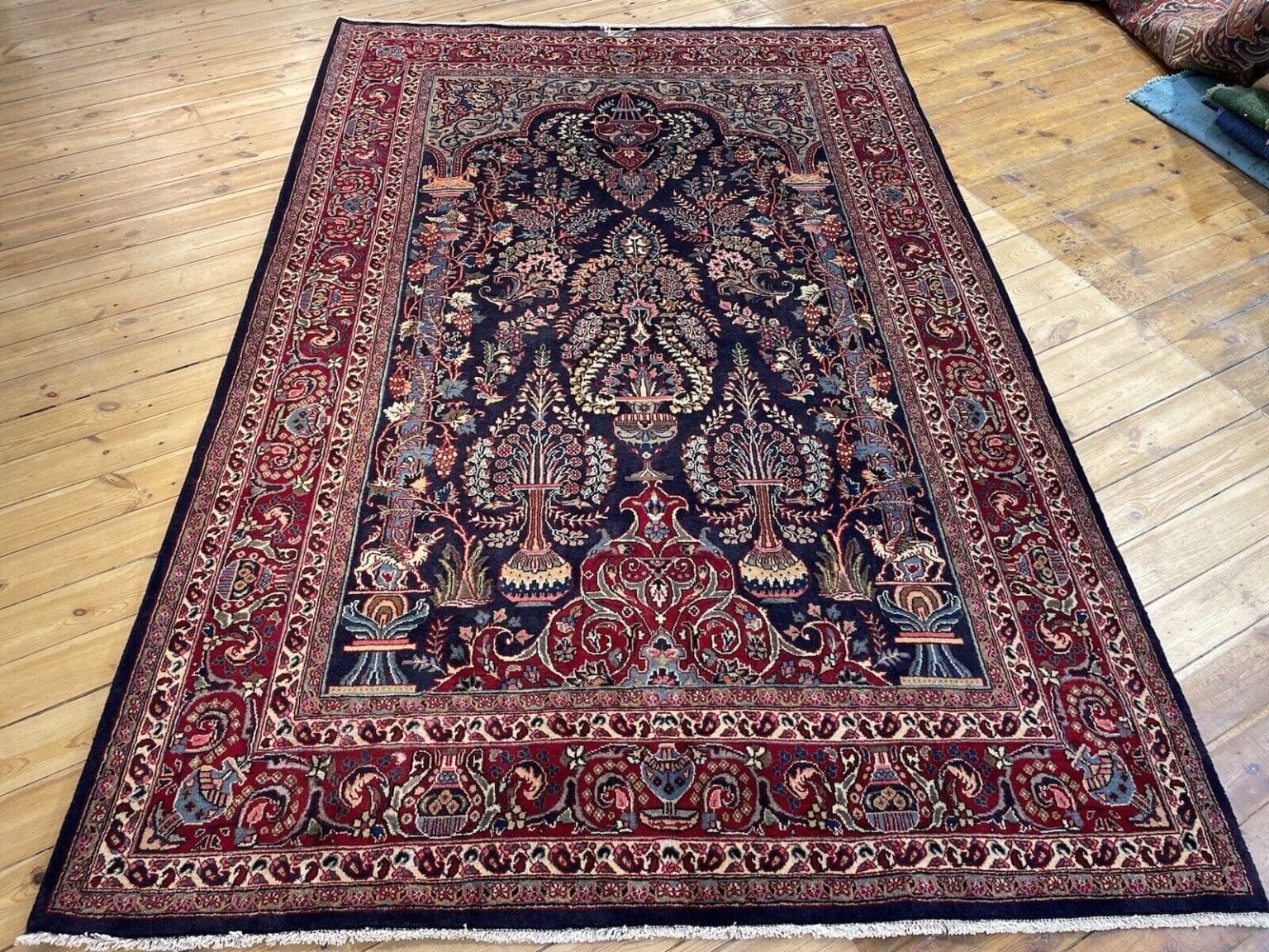 Perserteppich Sarough Farahan 300 x 200 cm Wolle handgeknüpft