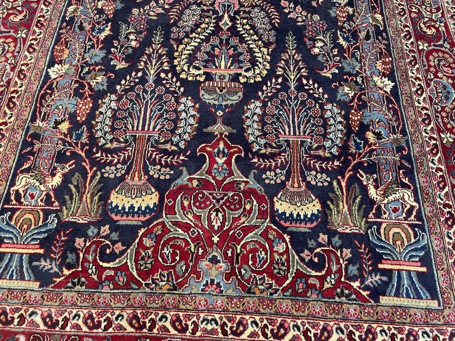 Perserteppich Sarough Farahan 300 x 200 cm Wolle handgeknüpft