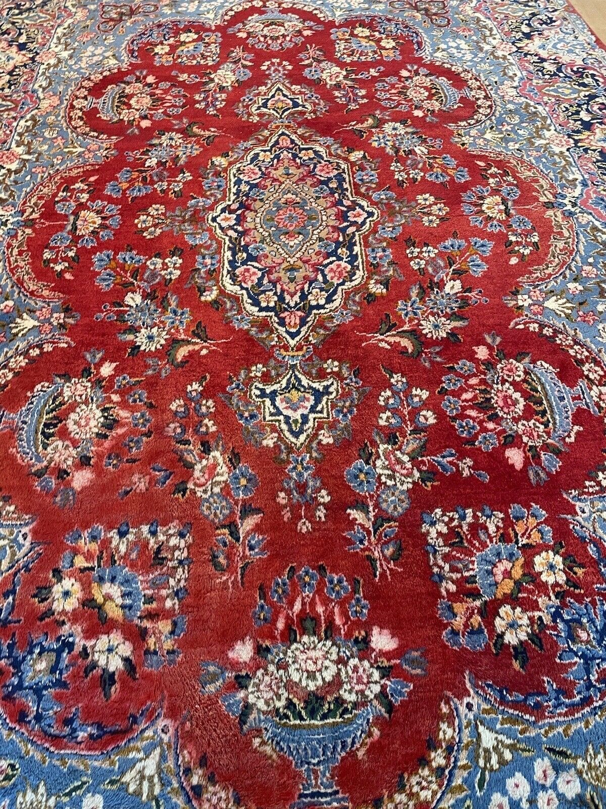 Perserteppich Kerman 350x250 cm Wolle handgeknüpft