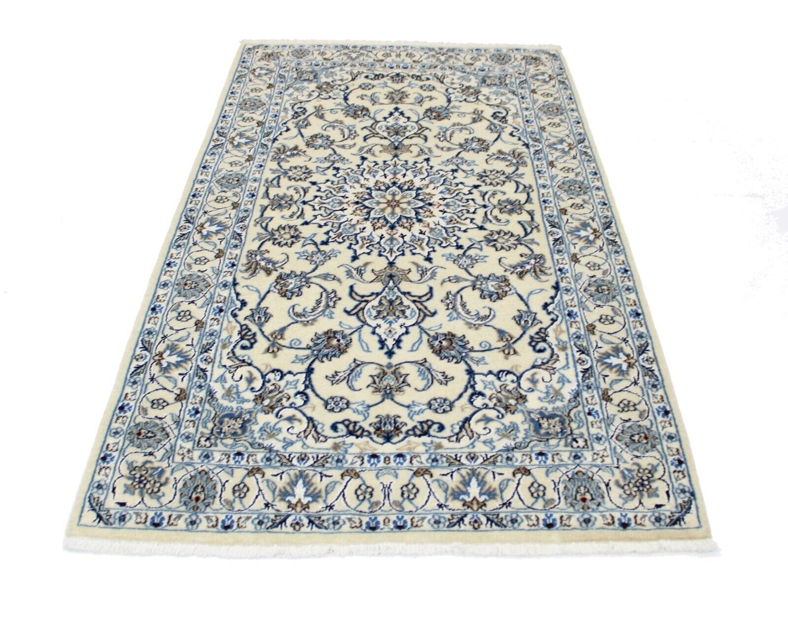 Perserteppich Nain 199 cm x 119 cm Wolle handgeknüpft